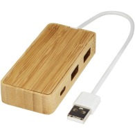 Concentrador USB Tapas de bambú