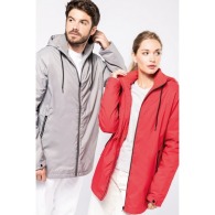 Chaqueta unisex con capucha y forro de micropolar