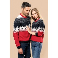 Jersey navideño unisex de cuello redondo