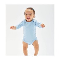 Body personalizable ecológico de manga larga para bebé