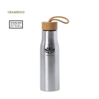 Botella de metal y bambú 60cl