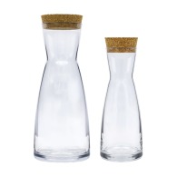 Botella de vidrio con tapón de corcho 50cl