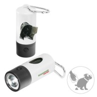 Linterna de salida para perros, 1 LED blanco