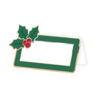 TARJETA DE NAVIDAD ACEBO X 8PCS