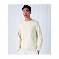 B&C Organic Crew Neck - Organic Crew Neck Sweat personalizable - White