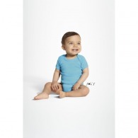 Organic Baby Body personalizable Bambino - blanco