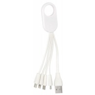 CABLE USB personalizable 4 EN 1 DE PAJA DE TRIGO