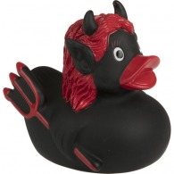 El pato de Halloween del diablo