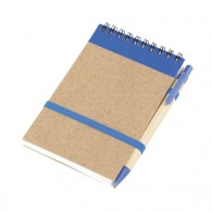 Cuaderno de espiral reciclado con bolígrafo