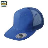 Gorra de 6 paneles con visera plana