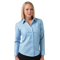 Camisa oxford de manga larga para mujer Russell Collection