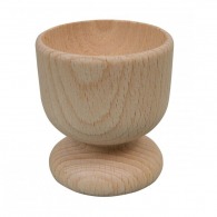 Taza de madera para huevos