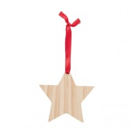 Decoración navideña de madera Estrella