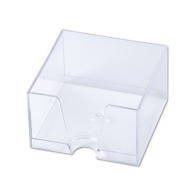 Medio cubo con almohadilla de papel blanco