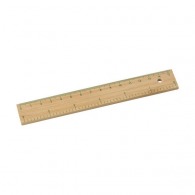 Regla de bambú de 15 cm.
