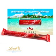 Palo de chocolate lindor de lindt personalizable