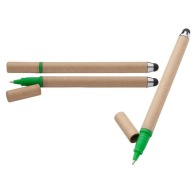 Bolígrafo de cartón reciclado y bolígrafo ecotouch