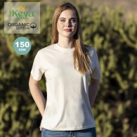 Camiseta KEYA de mujer en algodón orgánico de 150 g/m2 con acabado natural