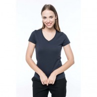 Camiseta de mujer de manga corta con cuello en V supima® - Kariban