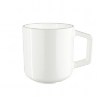 Taza de porcelana blanca Amity