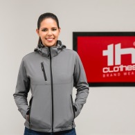 THC ZAGREB MUJER. Softshell para mujer, con capucha desmontable