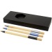 Juego de bolígrafos de bambú, 3 piezas regalo de empresa