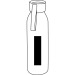 Botella de aluminio de 65cl con tapón transparente, botella publicidad