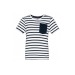Miniatura del producto Camiseta marinera de rayas con bolsillo de manga corta niño 2