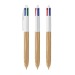 Bolígrafo Bic® de 4 colores con diseño de madera regalo de empresa