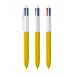 Bolígrafo Bic® de 4 colores con diseño de madera, Bolígrafo marca Bic publicidad