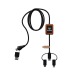 Miniatura del producto Cable personalizable largo 5 en 1 de bambú compatible con CarPlay Importa 1