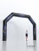 Gran arco hinchable negro 6,5 x 4,5 m - Impresión velcro regalo de empresa