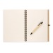 Miniatura del producto Cuaderno de 100 páginas reciclado con bolígrafo de tapa dura biodegradable 2