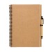 Miniatura del producto Cuaderno de 100 páginas reciclado con bolígrafo de tapa dura biodegradable 1
