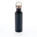 Miniatura del producto Botella de acero inoxidable de 700 ml con tapa de bambú 1