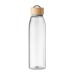 Botella de cristal de 50 cl con tapa de bambú adjunta regalo de empresa