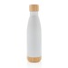Botella isotérmica de acero con acabado de bambú 52cl, botella publicidad