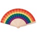 BOWFAN Abanico de madera arco iris regalo de empresa