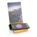 Miniatura del producto Marco de fotos con cargador inalámbrico de bambú 1