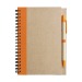 Cuaderno de espiral reciclado con bolígrafo regalo de empresa