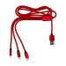 Miniatura del producto Largo cable personalizable de carga 3 en 1 1