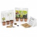 Mini invernadero para cultivar 3 macetas de semillas regalo de empresa