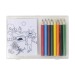 Miniatura del producto Juego de dibujo con 8 lápices de color y 20 hojas de papel 0