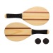 Miniatura del producto Juego de raquetas de madera de frescobol 0