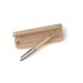 Miniatura del producto Bambú y bolígrafo de metal con estuche 0