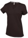 Camiseta de mujer de manga corta y cuello en V Kariban regalo de empresa