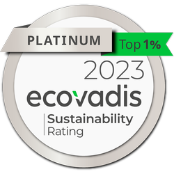 Icono de RSE, certificación Ecovadis Platinum